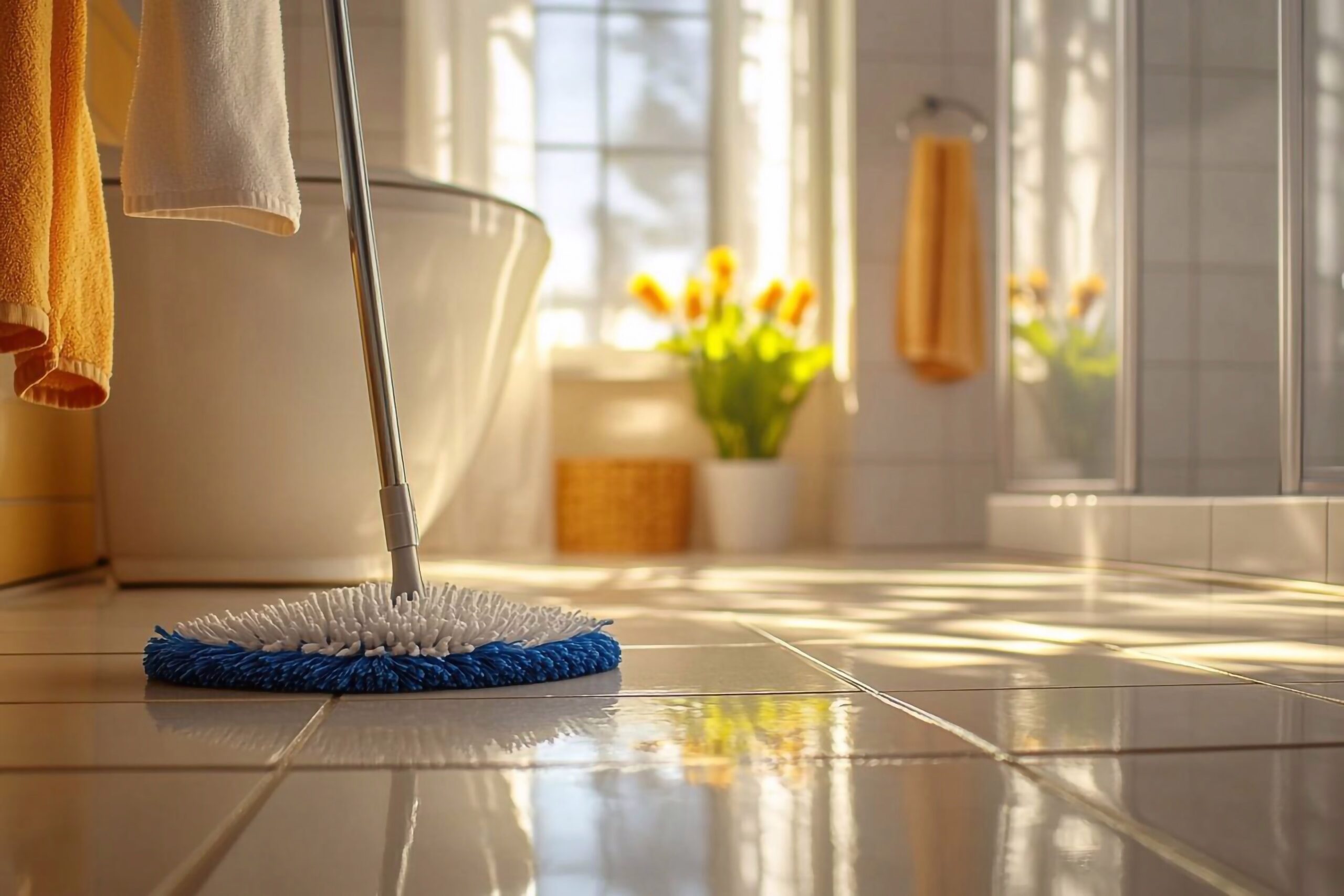 Clean a Bathroom Floor
