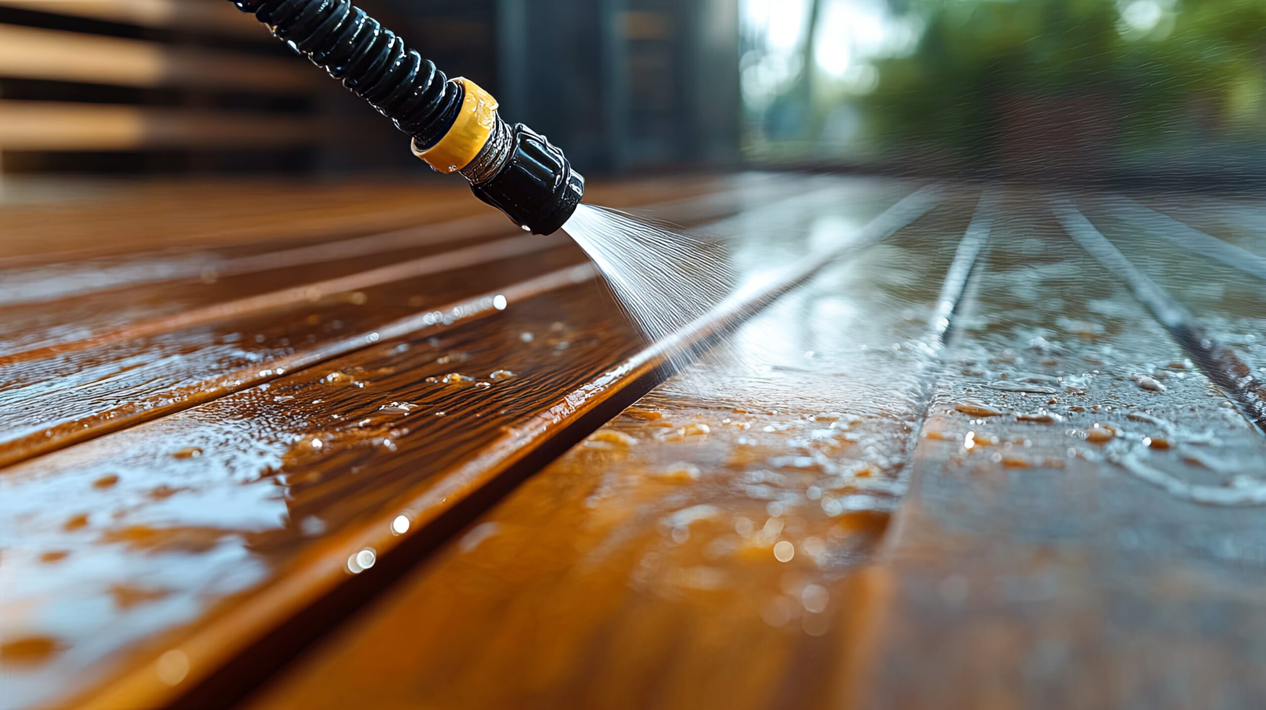 How to Clean Wooden Decking Without a Pressure Washer